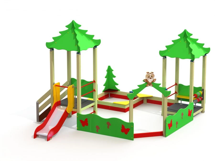 MF 3.22 Sandpit with slide H=700 mm
