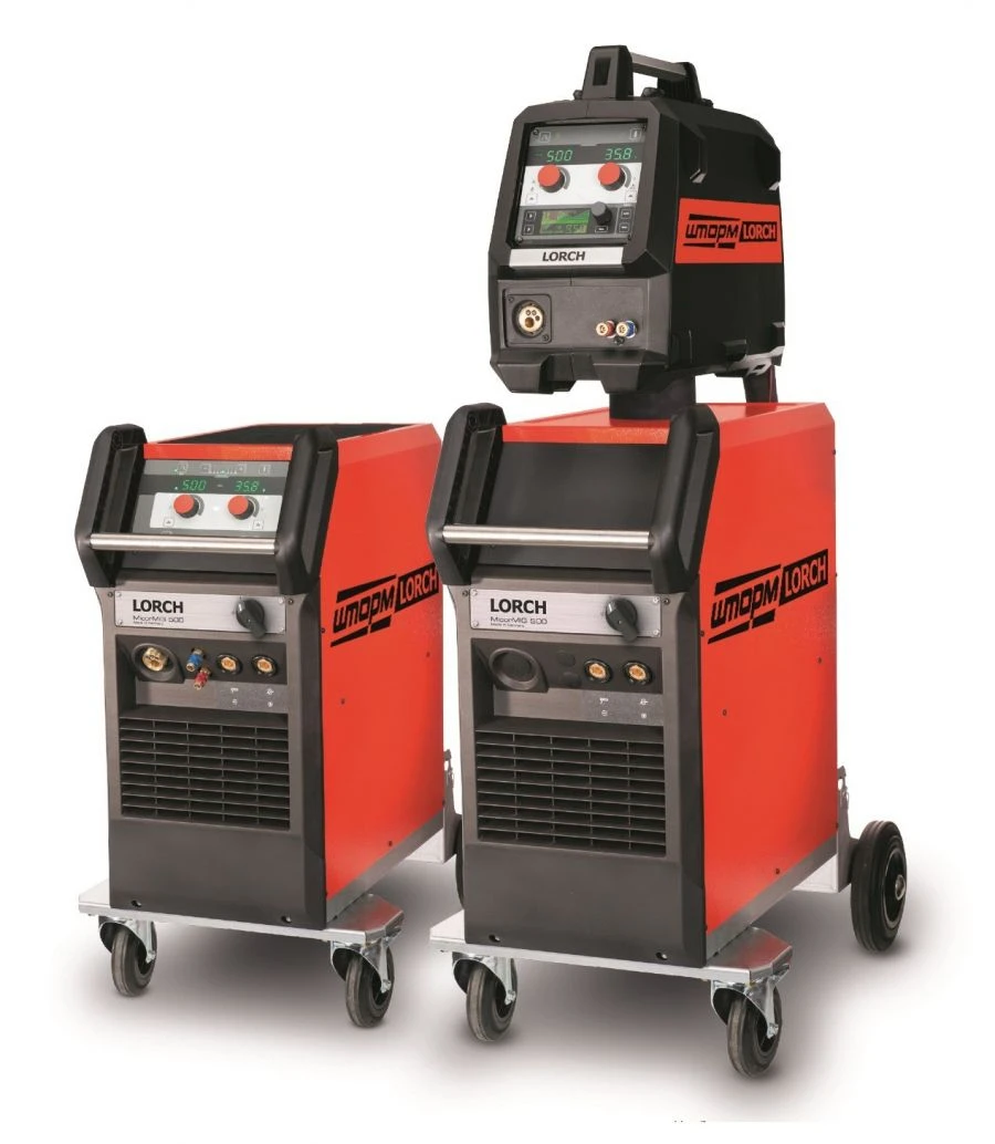Inverter rectifier with feed mechanism for mechanised arc welding MicorMIG 400
