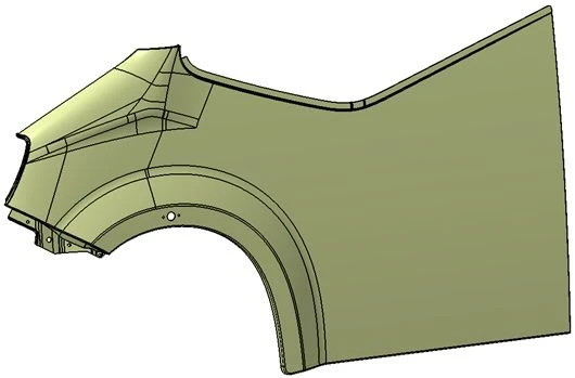 A63R42-8403021 Left front fender