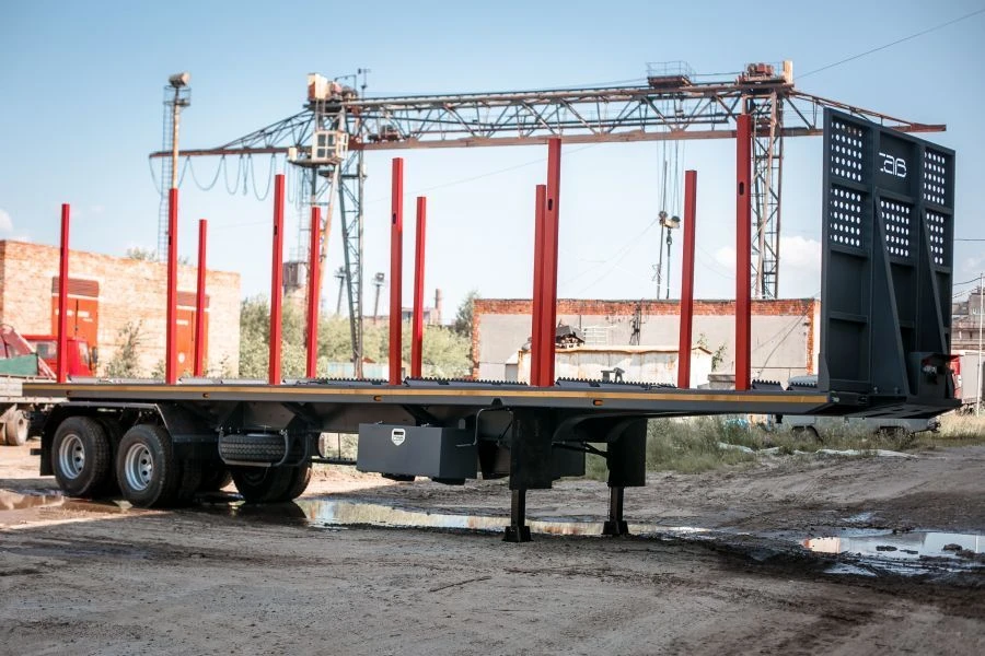 Semitrailer SAV 93182E (suspension: pneumatic), with removable sides, with awning and tilt frame, with rear swinging doors,