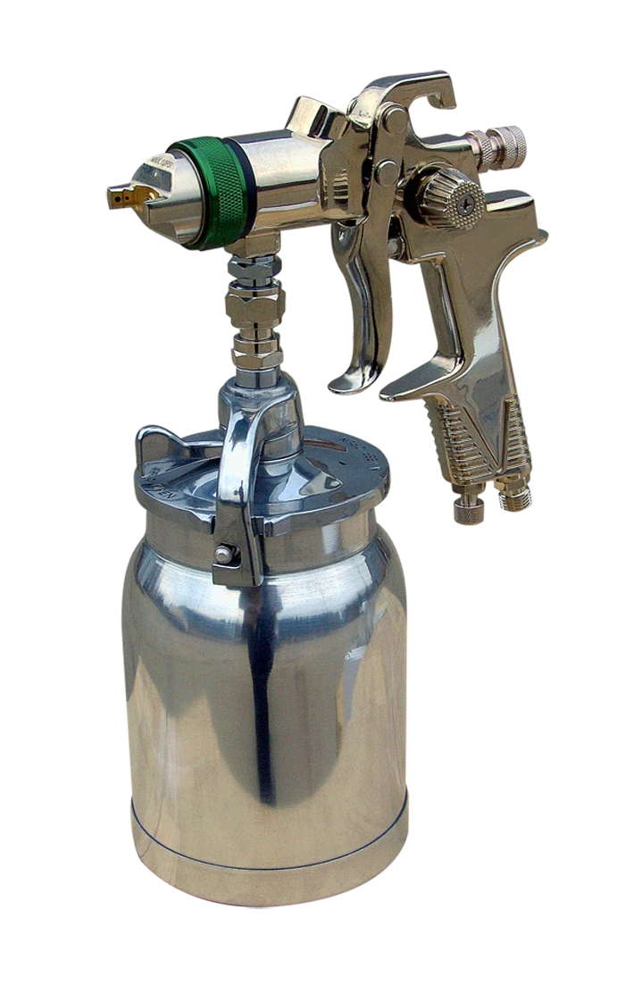 Pneumatic manual paint sprayer KRP-31H with bottom tank and reduced mist formation (HVLP) Ø1,3-2,5