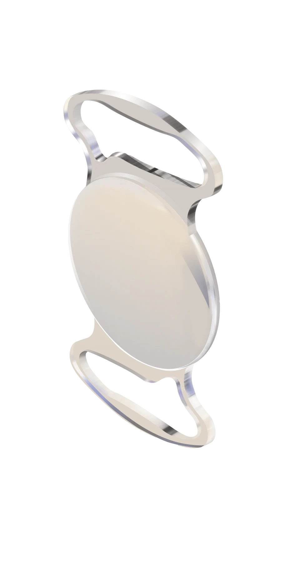Intraocular lens (IOL) NanoCrystalline Aquamarine