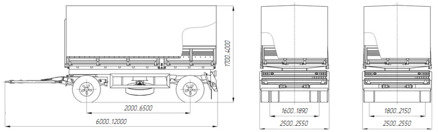 Flatbed/container trailer STK 9020-40