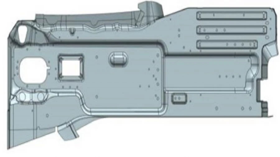 Floor panel left A9606163452