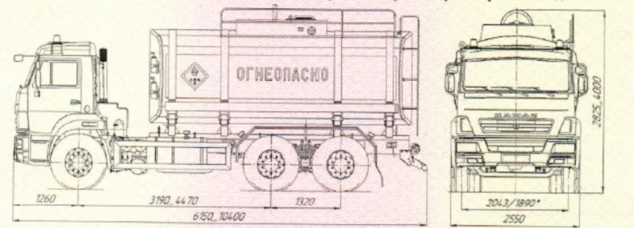 Tank truck UST 5453N4 and modification 5453N4-01