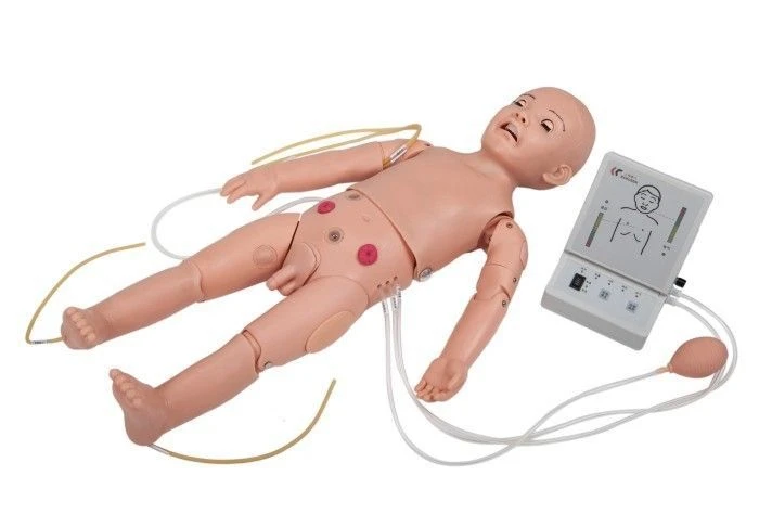 Multifunctional mannequin of a one-year-old child (care, CPR, auscultation), T432