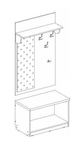 Cabinet with mirror TV-BTZ-5.25.01