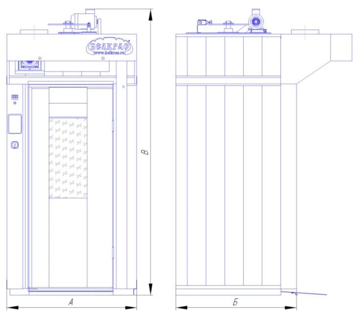 Furnace ??? 18x60/66 ???-? Convection-rotary oven for gaseous fuel and liquid fuel, models "Mariana".