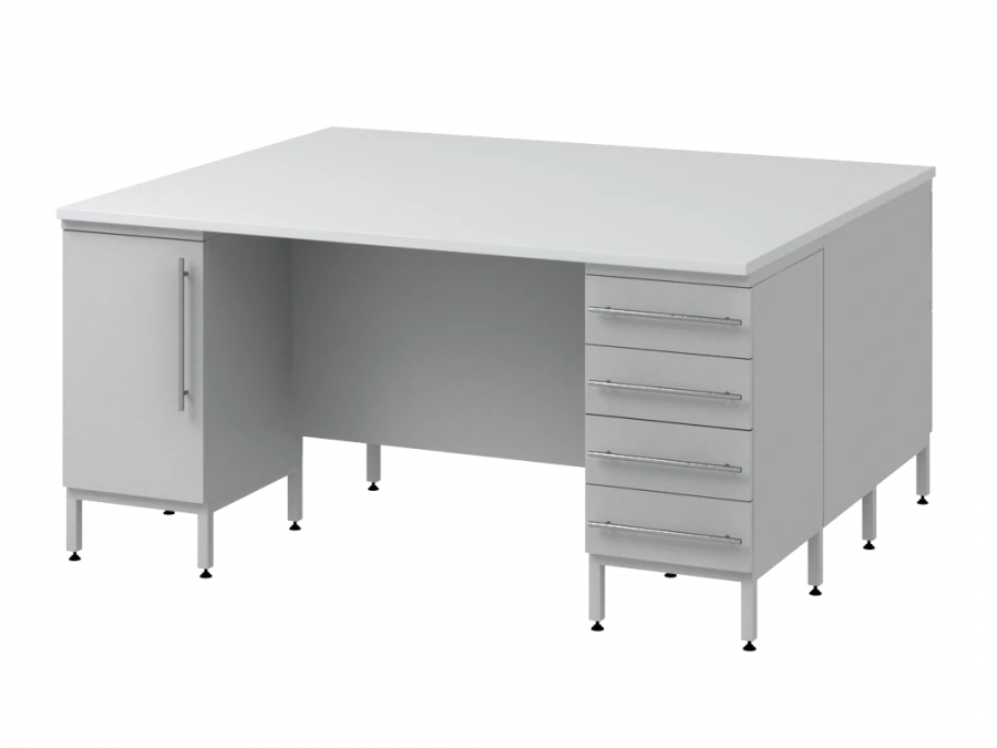 High island table on pedestals 1800 SOTL in