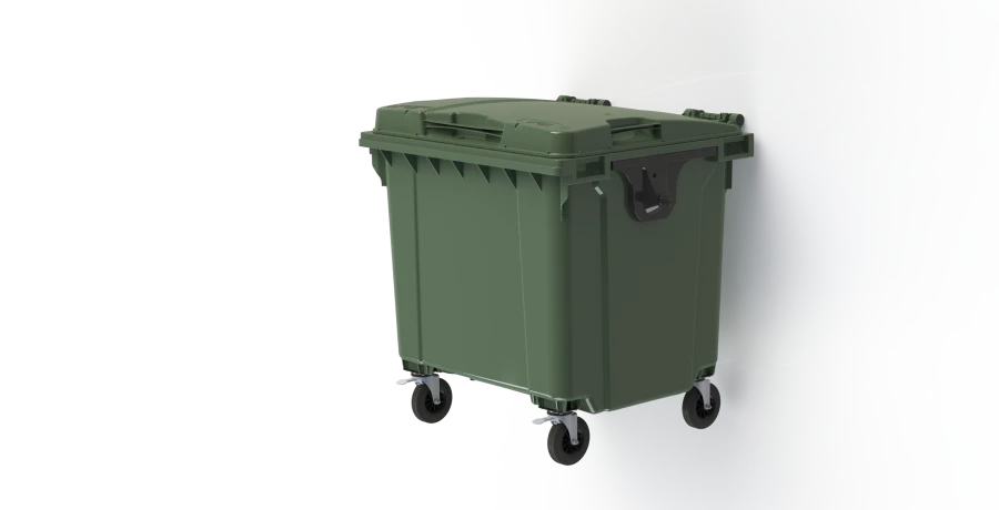 Mobile waste bin 1100l Art.29.C19 (20.807.1.70.PE; 21.056.70.PE)