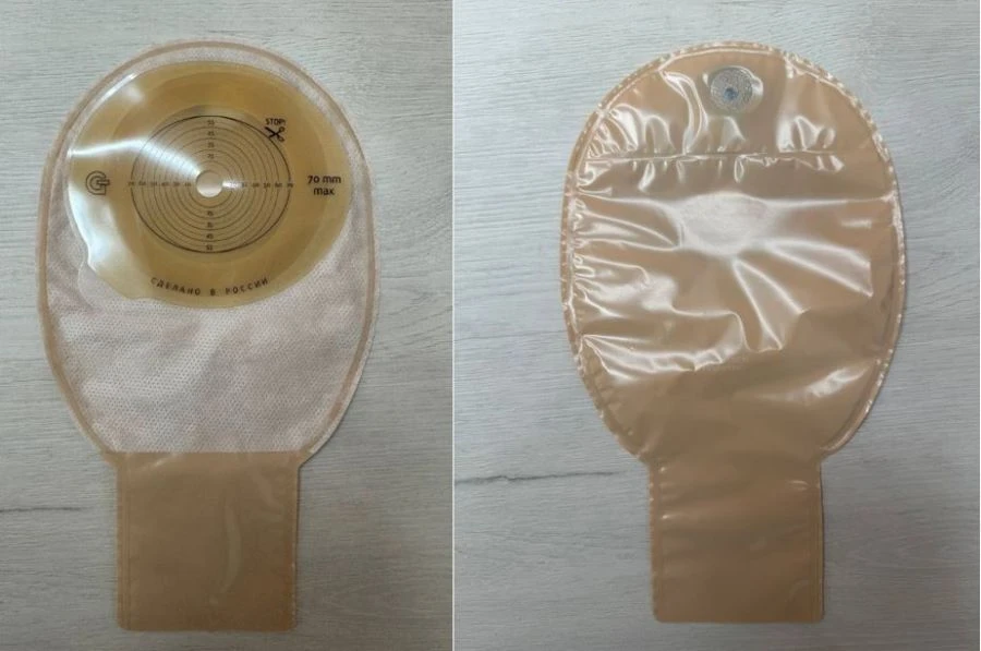 Means for colostomy and ileostomy care: one-component colostomy bags for adults and children according to TU 22.19.71-001-813374