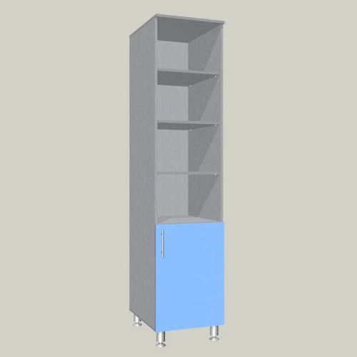 General purpose cupboard with four open shelves model MSHU-3