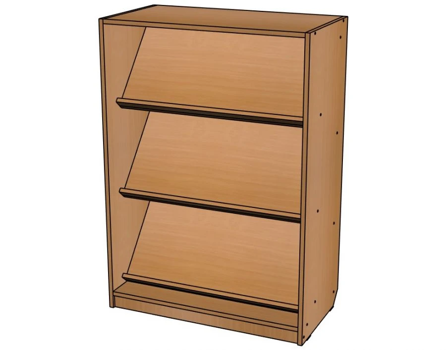 Shelving unit "A-St-2" from set "Auto-train" / SZh47
