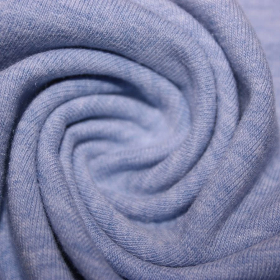 Melange mixed knitted fabric culinary smooth 67% cotton, 28% polyester, 5% lycra