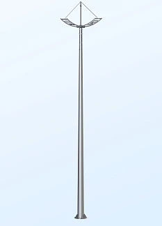 Power flange support faceted
