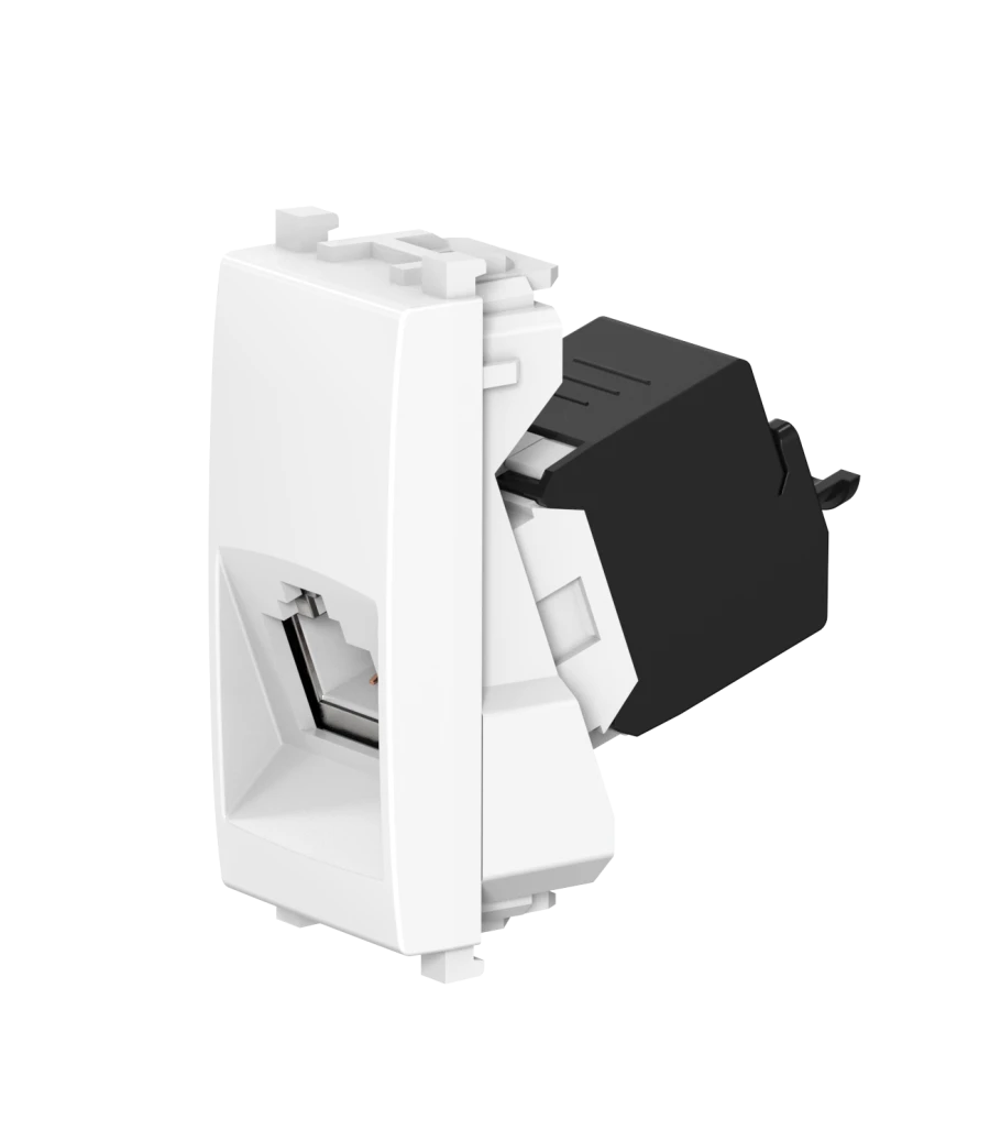 CADUCEUS ALING Experience flush-mounted computer socket Keystone RJ45 8P8C cat.5e UTP, 1M, white, art. no. 74221.9. 74221.0