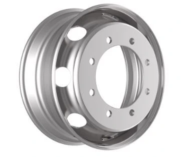 Steel truck wheel with non-detachable rim, dimension 19.5x6.75, Product No. RZB35654OE