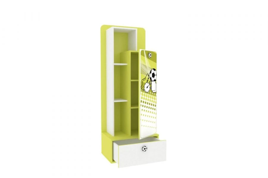 Football LD.518100.000 Front of the combined shelving unit (White/Lime )