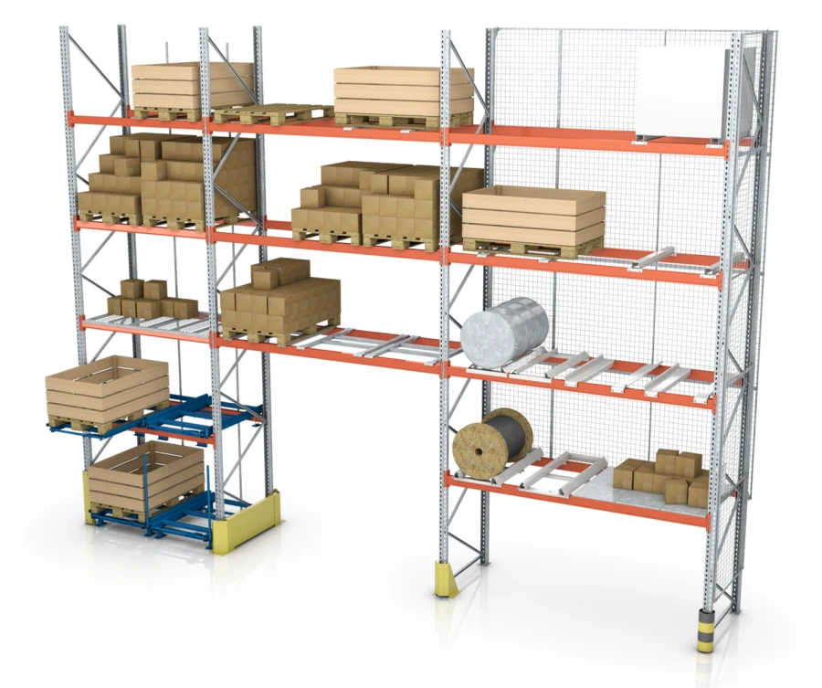 Metal warehouse shelving unit R90