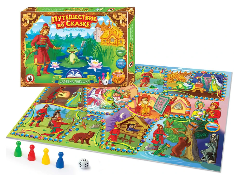 Board game. Travelling by the fairy tale "The Princess Frog".