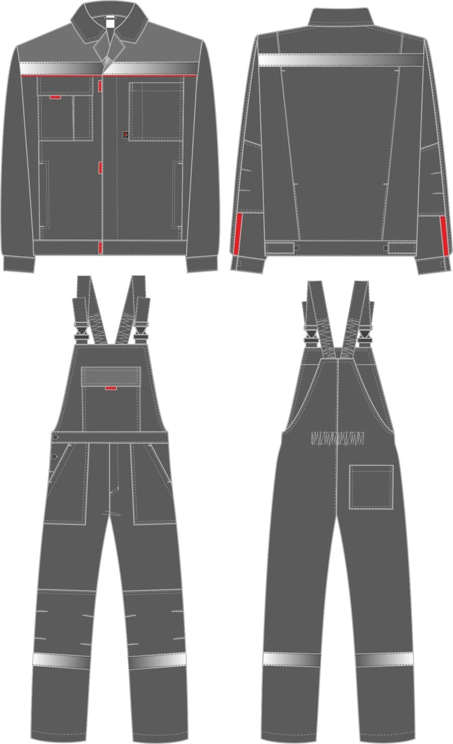 Suit Favorite-2 Premium SOP p/k, t.grey/grey/red , item 87491538.