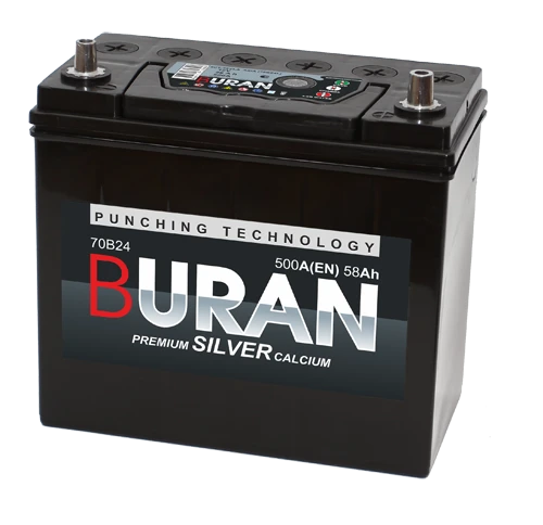 Lead battery for starting piston engines 6ST-44VLA Asia 50B19R "BURAN"