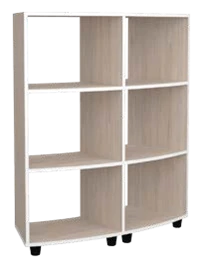 Radius partition shelving unit OpShk4.2.3