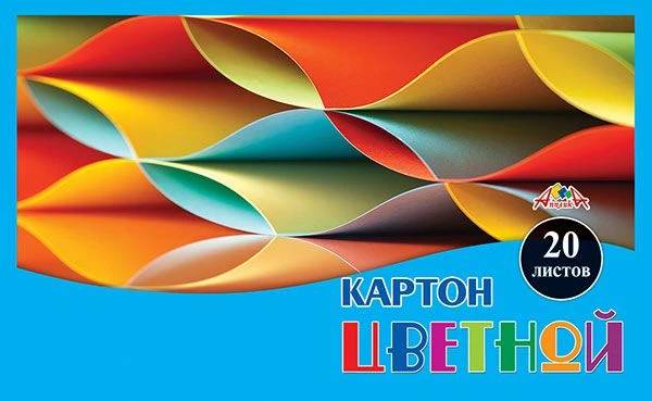 Colour cardboard A4, 20 sheets, 1 colour. PET TM Aplica