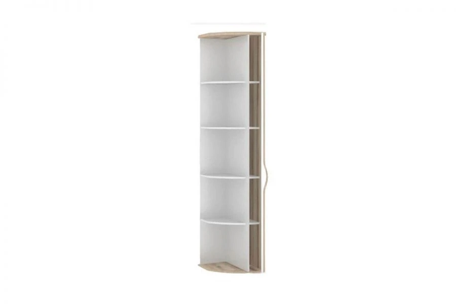 Marta LD.636210.000 Shelving unit end (White/Desira Ash)