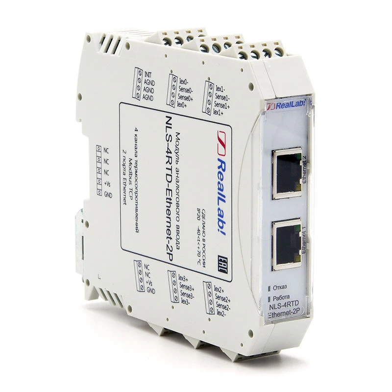 NLS-4RTD-Ethernet-2P Module of analogue input of thermal resistance signals