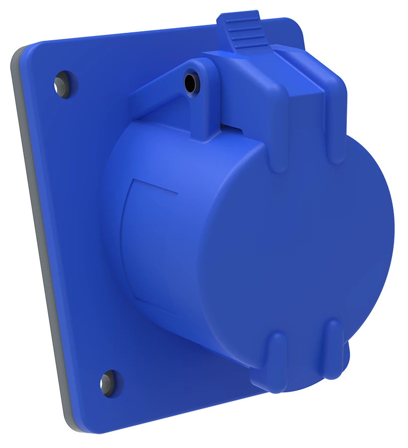 PSN41-016-3 Built-in socket SSI-413 16A-6h/200-250V 2P+RE IP44 MAGNUM IEC MAGNUM