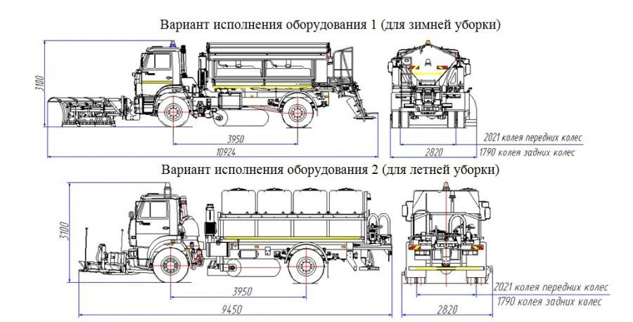 Universal road maintenance machine model MK-4533-05