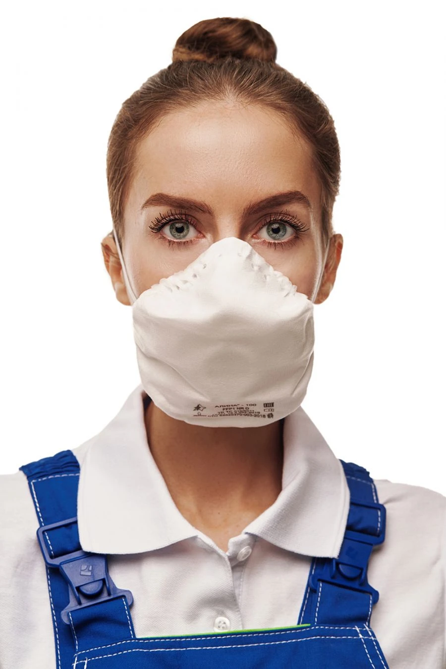 Personal respiratory protection equipment with filtering half-mask: respirator ALINA-100 FFP1 NR D