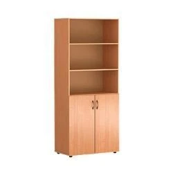 Semi-open wooden office cupboard for documents. Model SHPD-1900-1.