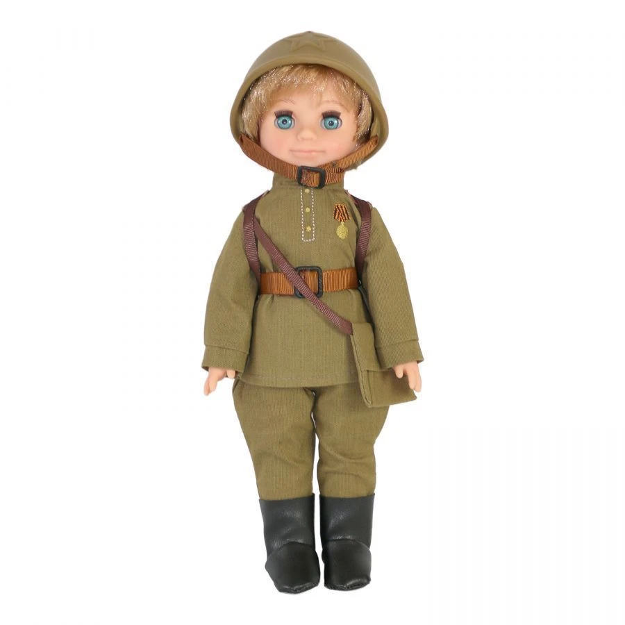 Plastic doll Infantryman (with helmet) Vesna, V3979