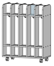 Floor towel rack