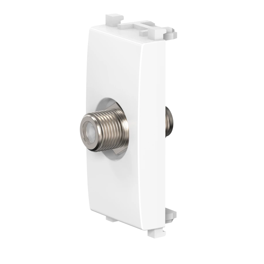 CADUCEUS ALING Experience Flush-mounted antenna socket SAT satellite single F/F, 1M, white, art. 74265.0