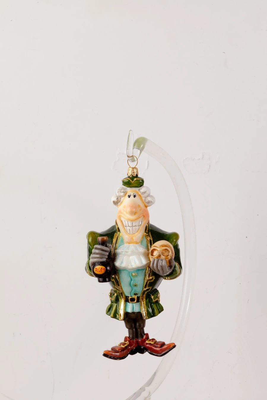 Licensed Christmas tree toy made of glass "Dr Livesey"