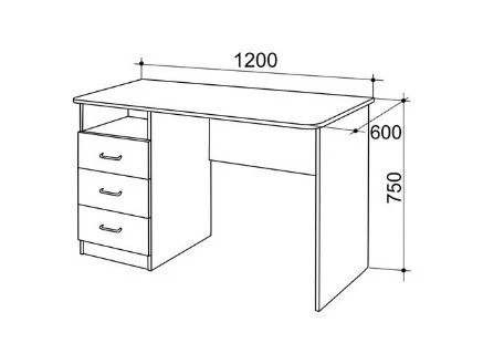 FRIDOM Desk with drawer, Art. FSTS 05