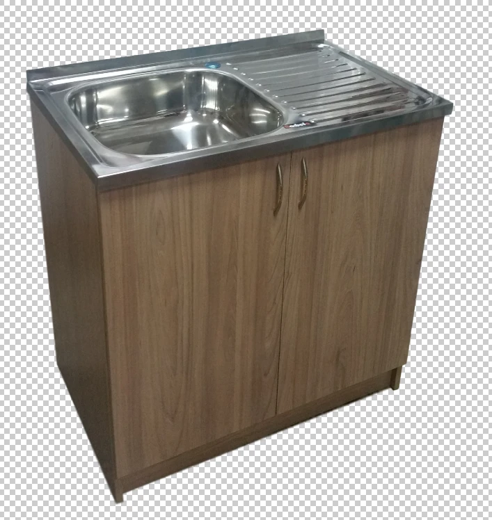 Work table for kitchen with overhead sink