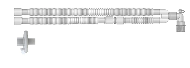 Respiratory devices for joint use with anaesthetic and resuscitation equipment, version: p