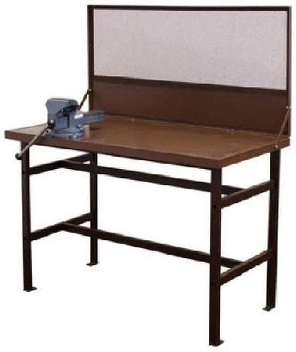 Locksmith workbench with protective screen