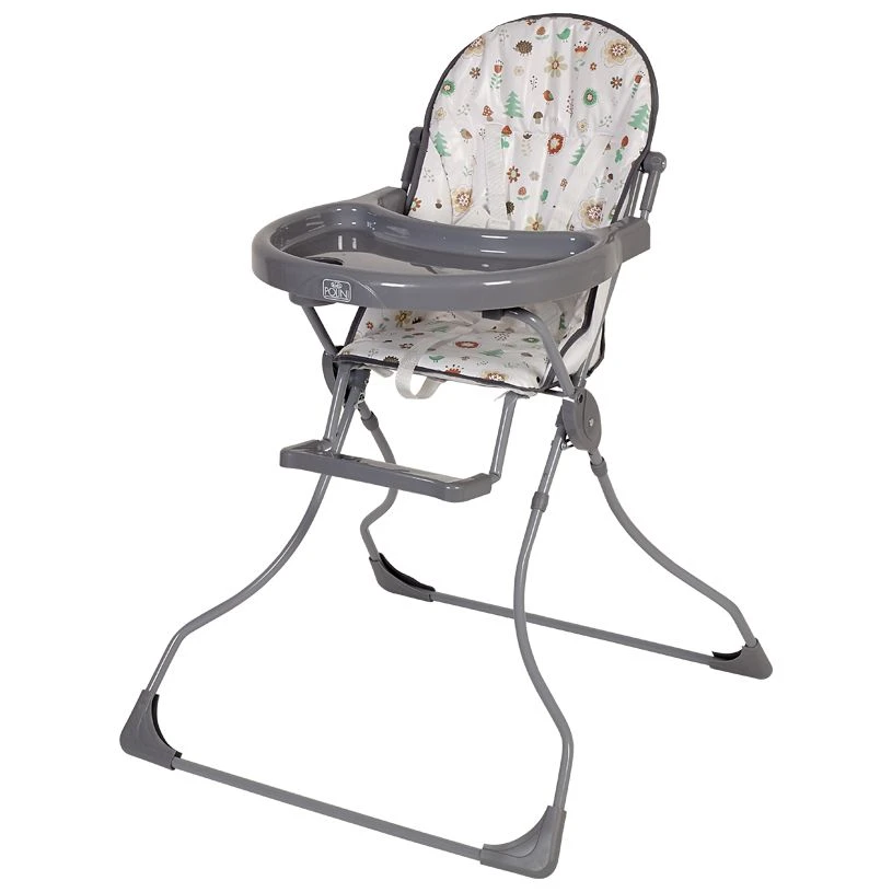 Polini kids highchair 152 Forest Friends, grey, article number 0001709-03