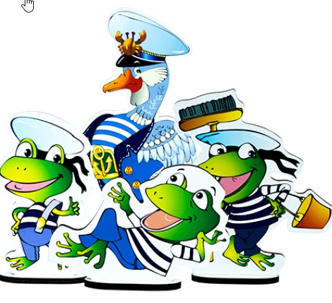 Playing aid Goose and Frogs set