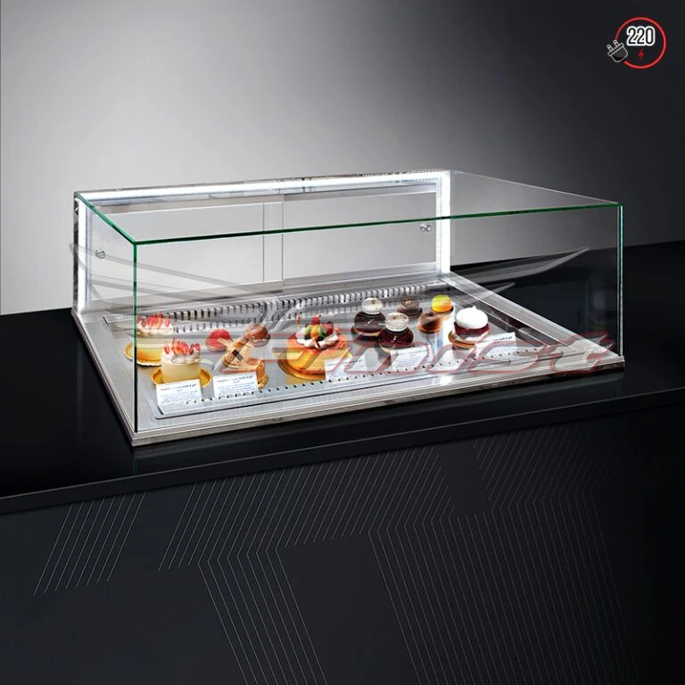 Built-in horizontal pastry case Glassier58