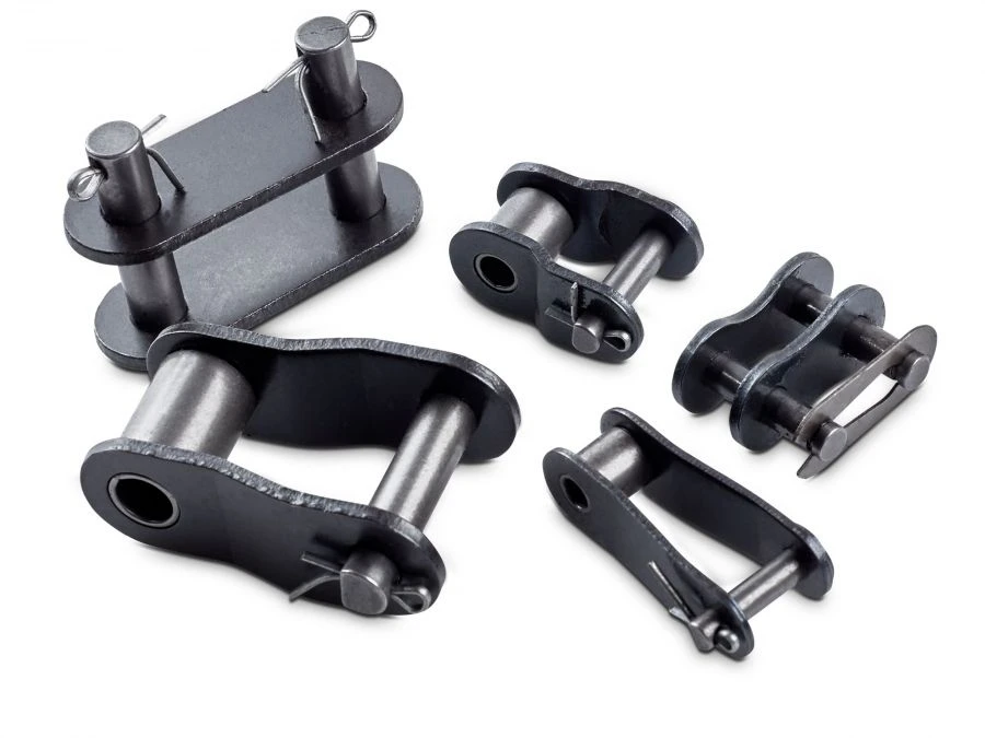 Connecting link of roller long link chain for conveyors and elevators TRD-38-5600