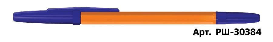 Ballpoint pen STAMM "Optima" blue, 1mm, orange body