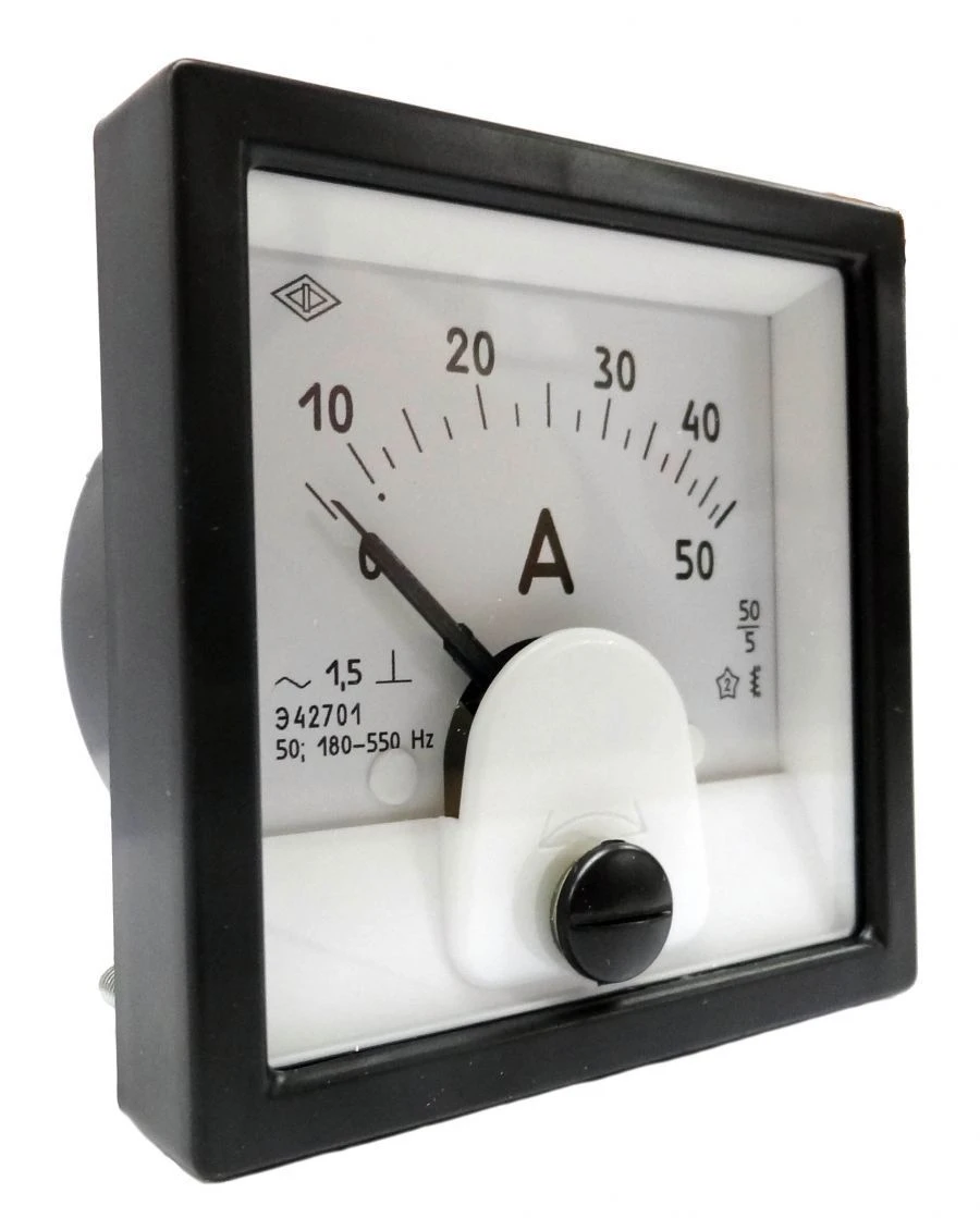 Microammeter, milliammeter, ammeter and voltmeter panel-mounted: version E42701.