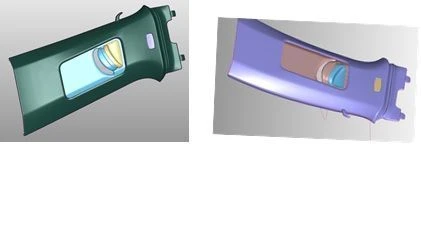 Upper pillar trim B assembly, ave.