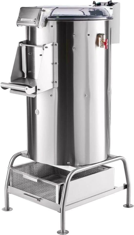 Kitchen potato peeling machine MKK-500-01 with stand and mesgo collector (export) Cubitron-3M